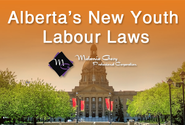 Alberta's government has issued new youth labour laws 